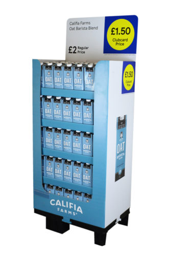 Quarter Pallet Califia Farms display