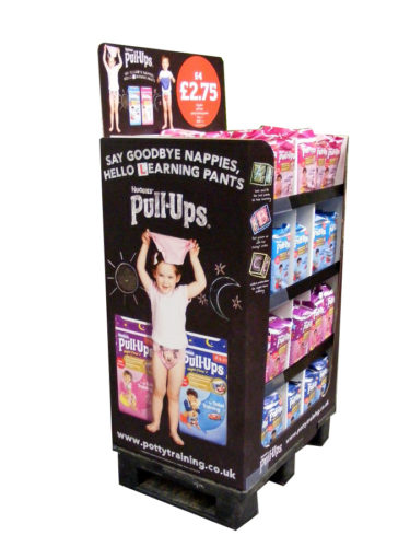 Huggies Pull-Up Merchandising Unit